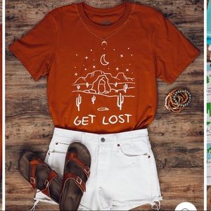 Serengetee Terracotta Moab Tee Get Lost